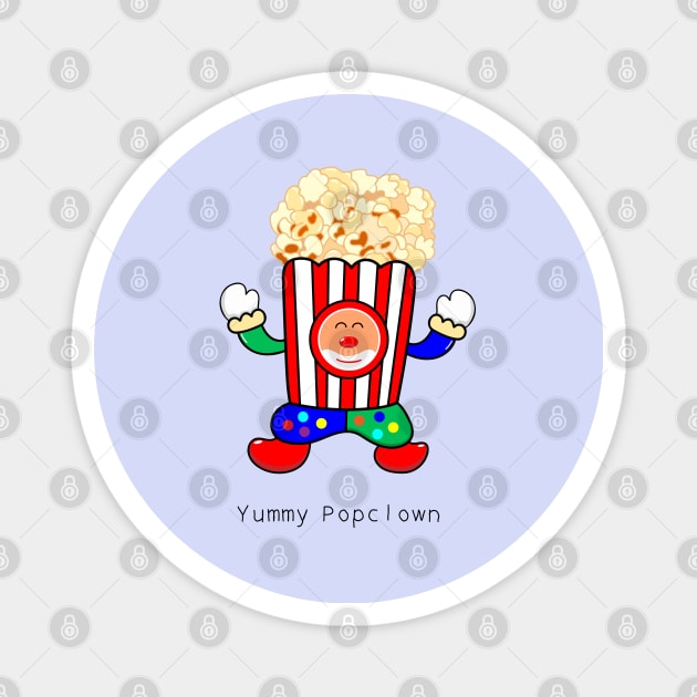 cute popcorn Magnet by wordspotrayal